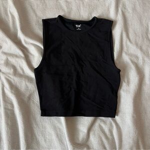 TNA Black Crop Top